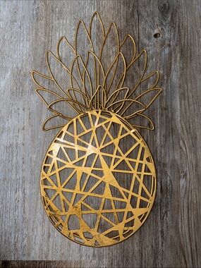 Gold Pineapple Wall Decor